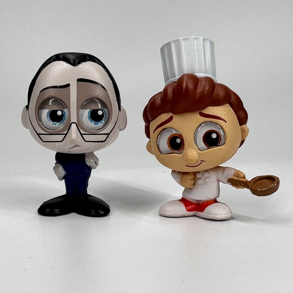Disney Doorables RATATOUILLE Pixar Anton Ego Alfredo Linguini Ultra Rare Lot of2